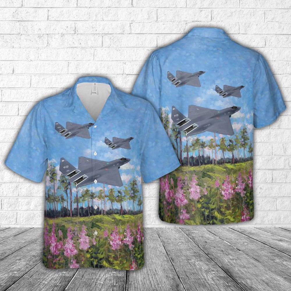 Air Force Hawaiian Shirt USAF Northrop YF 23 Black Widow Hawaiian Shirt Veteran Hawaiian Shirt 1 pn2e7c.jpg Air Force Hawaiian Shirt USAF Northrop YF 23 Black Widow Hawaiian Shirt Veteran Hawaiian Shirt 1 pn2e7c.jpg