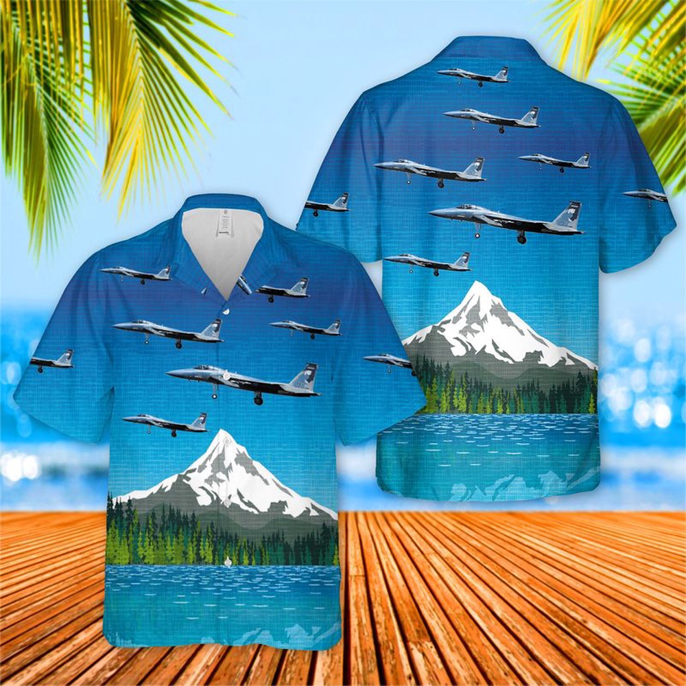 Air Force Hawaiian Shirt USAF Oregon Air National Guard 114th Fighter Squadron McDonnell Douglas F 15C 21 MC Eagle Hawaiian Shirt 1 ogfknk.jpg