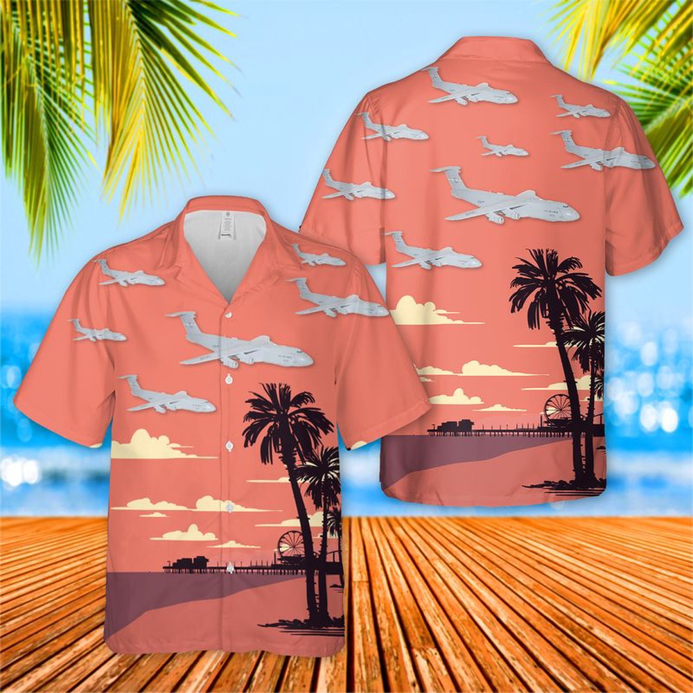 Air Force Hawaiian Shirt US Air Force 22nd Airlift Squadron Lockheed C 5M Super Galaxy Hawaiian Shirt Veteran Hawaiian Shirt 1 j09mf3.jpg
