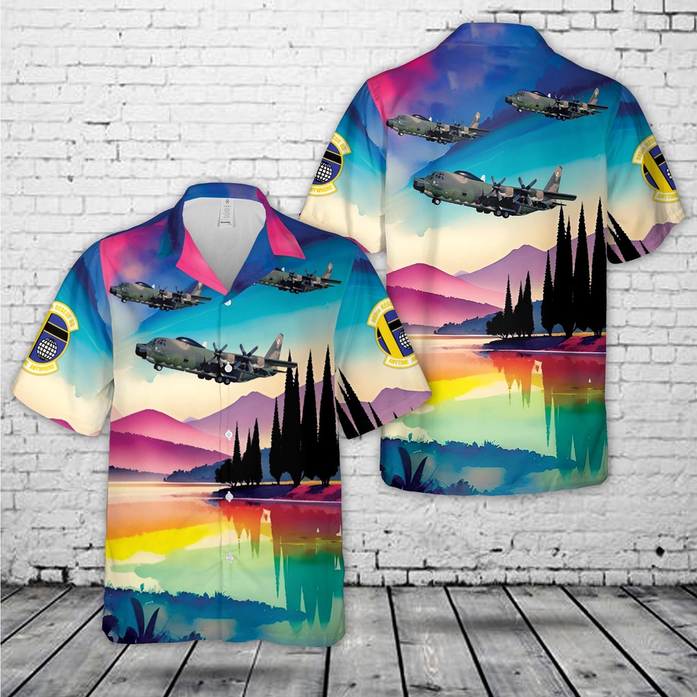 Air Force Hawaiian Shirt US Air Force 305th Squadron Lockheed HC 130H Hercules Hawaiian Shirt Veteran Hawaiian Shirt 1 lyjmsd.jpg