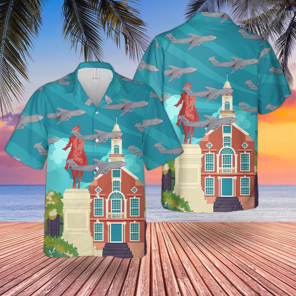 Air Force Hawaiian Shirt US Air Force 337th Airlift Squadron Lockheed C 5M Super Galaxy Hawaiian Shirt Veteran Hawaiian Shirt 1 hrhhic.jpg