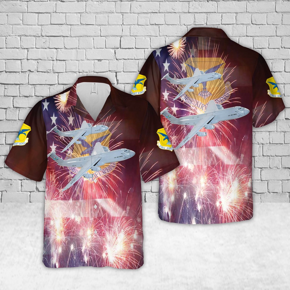 Air Force Hawaiian Shirt US Air Force 436th Airlift Wing C 5M Super Galaxy 4th Of July Hawaiian Shirt Veteran Hawaiian Shirt 1 htt7jh.jpg