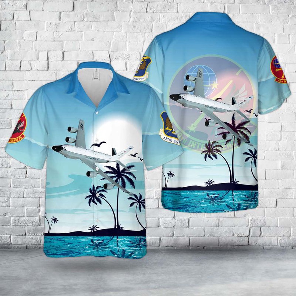 Air Force Hawaiian Shirt US Air Force 49th Intelligence Squadron RC 135 Hawaiian Shirt Veteran Hawaiian Shirt 1 bb53yh.jpg