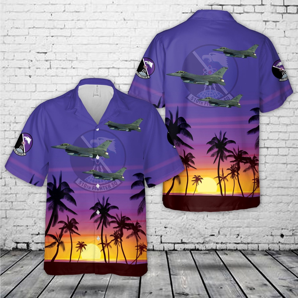 Air Force Hawaiian Shirt US Air Force 510th Fighter Squadron F 16C Hawaiian Shirt Veteran Hawaiian Shirt 1 ynz4o4.jpg