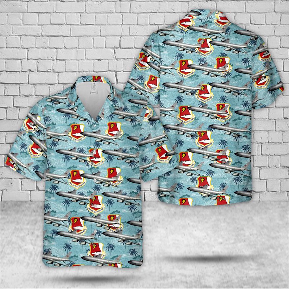 Air Force Hawaiian Shirt US Air Force 940th Air Refueling Wing Boeing KC 135E Stratotanker sn 57 1504 Hawaiian Shirt Veteran Hawaiian Shirt 1 fpelol.jpg