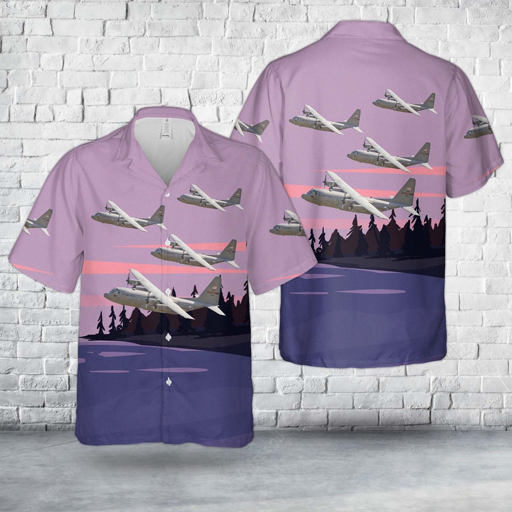 Air Force Hawaiian Shirt US Air Force 96th Airlift Squadron Minnesota Flying Vikings Lockheed C 130 Hercules Hawaiian Shirt Veteran Hawaiian Shirt 1 ekgewg.jpg