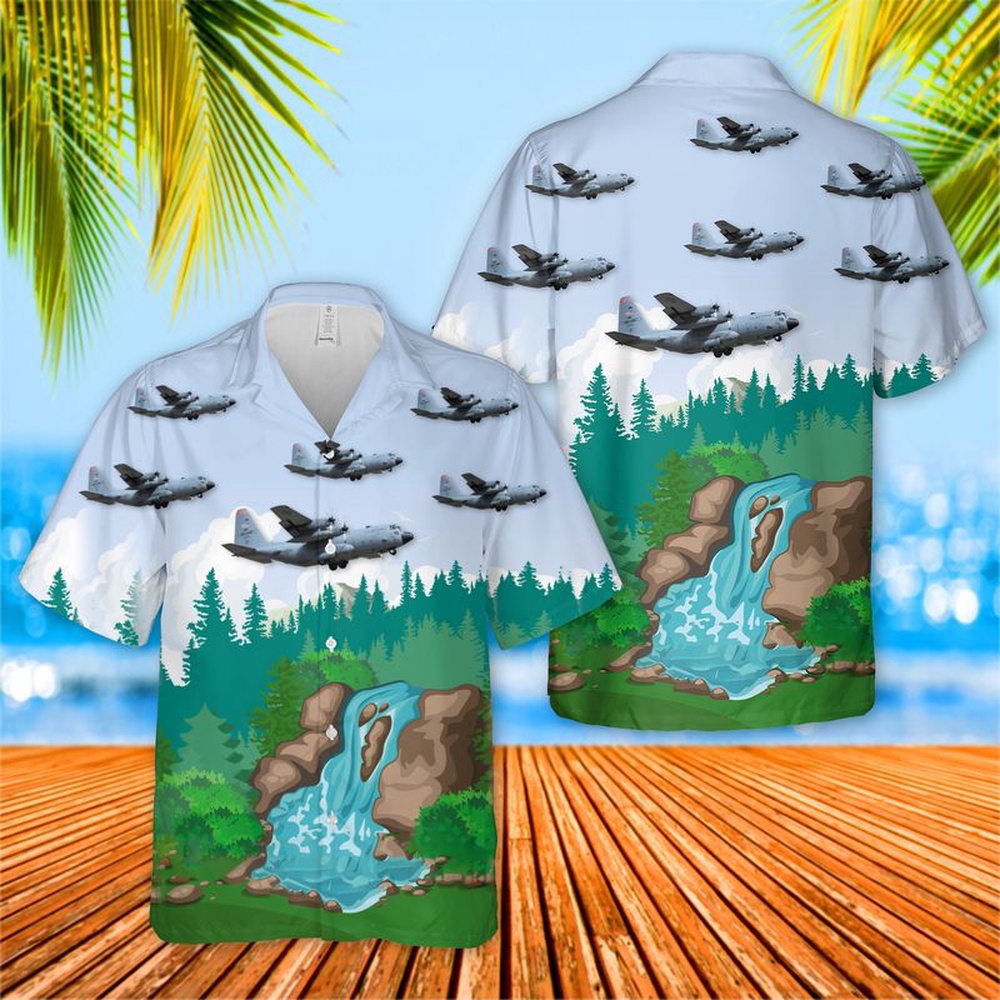 Air Force Hawaiian Shirt US Air Force Arkansas Air National Guard 154th Training Squadron C 130H Hercules Hawaiian Shirt Veteran Hawaiian Shirt 1 eukxhy.jpg
