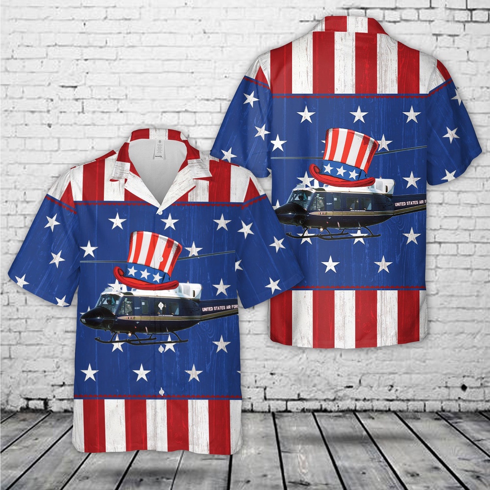 Air Force Hawaiian Shirt US Air Force Bell UH 1N Twin Huey 1st Helicopter Squadron 4th Of July Hawaiian Shirt Veteran Hawaiian Shirt 1 jge0eu.jpg