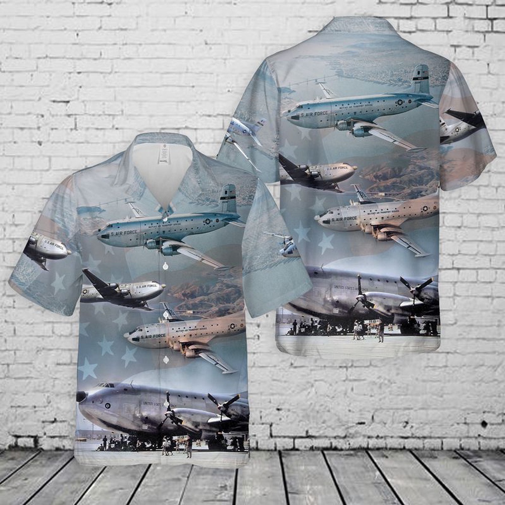 Air Force Hawaiian Shirt US Air Force C 124 Globemaster II Old Shaky Hawaiian Shirt Veteran Hawaiian Shirt 1 dvph2u.jpg