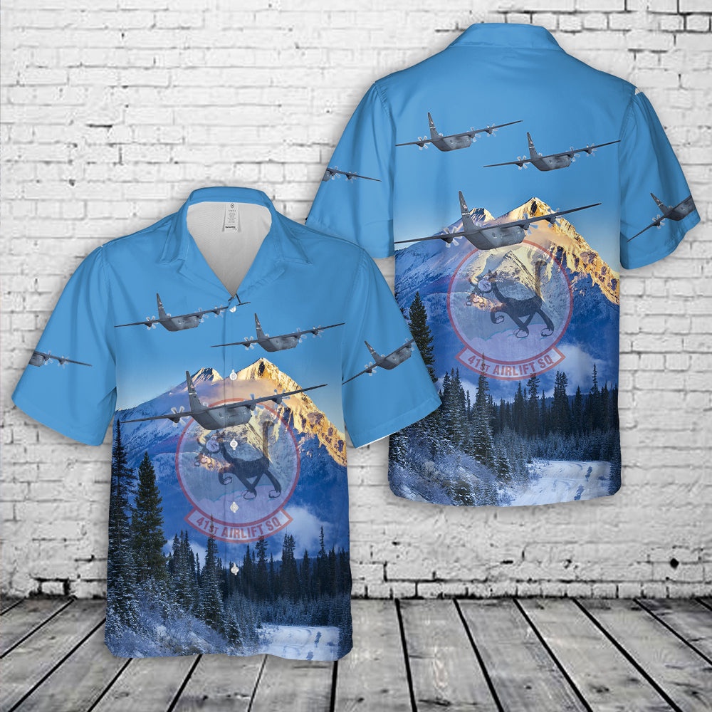 Air Force Hawaiian Shirt US Air Force C 130J Super Hercules from the 41st Airlift Squadron Hawaiian Shirt Veteran Hawaiian Shirt 1 c2dx5z.jpg