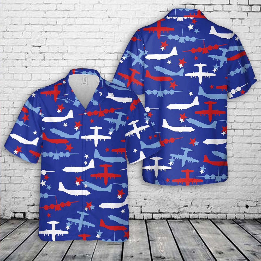 Air Force Hawaiian Shirt US Air Force C 130 Hercules 4th of July Seamless Hawaiian Shirt Veteran Hawaiian Shirt 1 kluhot.jpg