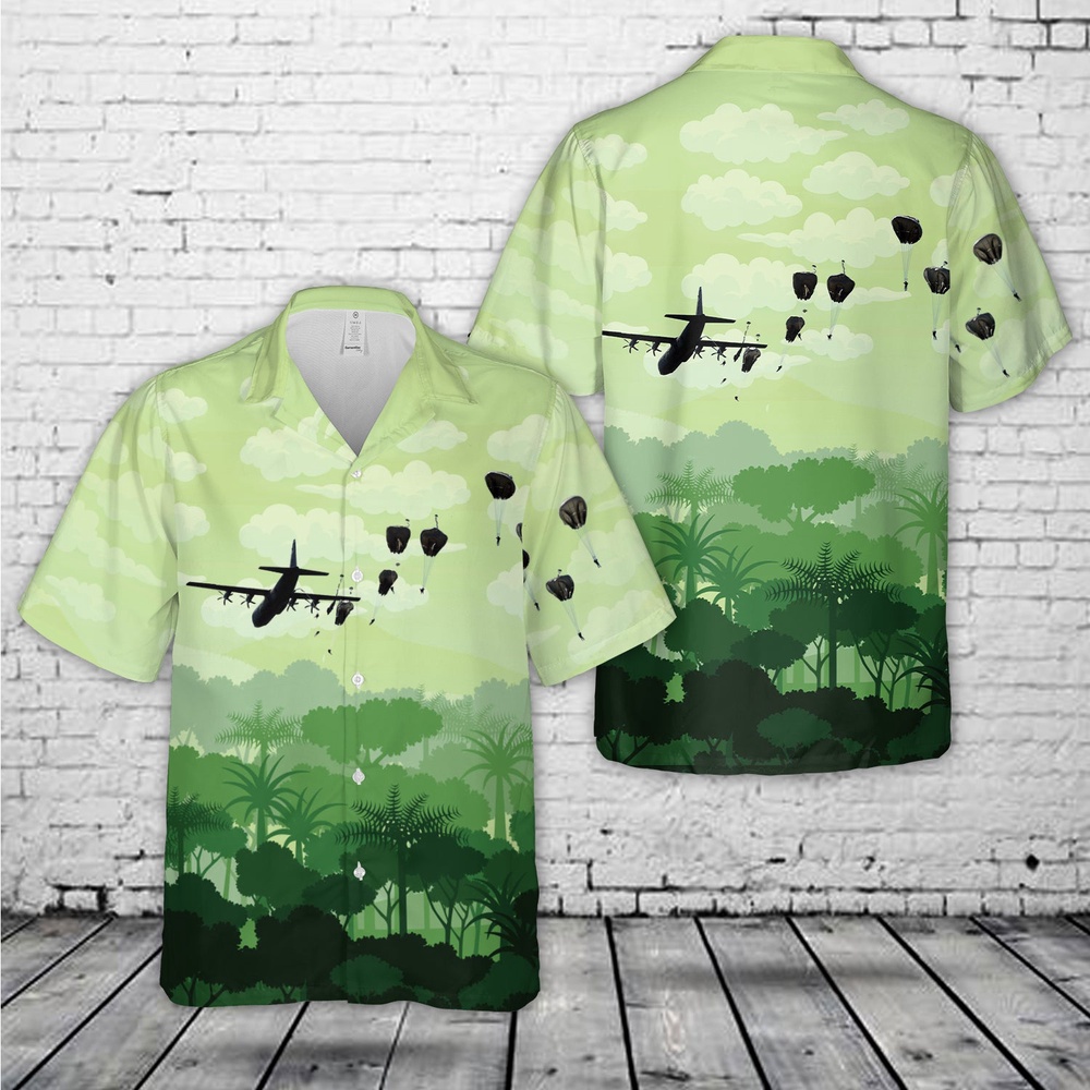 Air Force Hawaiian Shirt US Air Force C 130 Hercules drops on 70th anniversary of D Day Hawaiian Shirt Veteran Hawaiian Shirt 1 zyxaay.jpg Air Force Hawaiian Shirt US Air Force C 130 Hercules drops on 70th anniversary of D Day Hawaiian Shirt Veteran Hawaiian Shirt 1 zyxaay.jpg