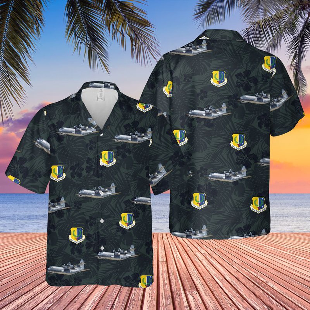 Air Force Hawaiian Shirt US Air Force California Air National Guard 129th Rescue Wing HC 130J Combat King II Hawaiian Shirt Veteran Hawaiian Shirt 1 oywydj.jpg