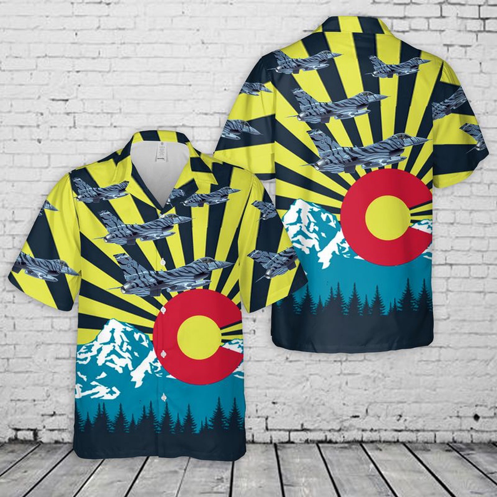 Air Force Hawaiian Shirt US Air Force Colorado Air National Guard 140th Wing F 16 Falcon Tiger Hawaiian Shirt Veteran Hawaiian Shirt 1 zxx4c7.jpg