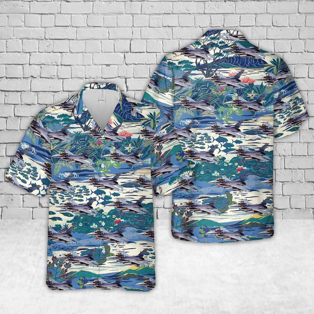 Air Force Hawaiian Shirt US Air Force F 16C Fighting Falcon South Carolina Air National Guard Hawaiian Shirt Veteran Hawaiian Shirt 1 y3s2rn.jpg