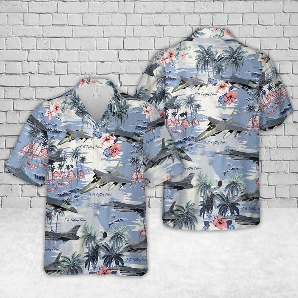 Air Force Hawaiian Shirt US Air Force F 16 Fighting Falcon Hawaiian Shirt Veteran Hawaiian Shirt 1 s1rrqz.jpg