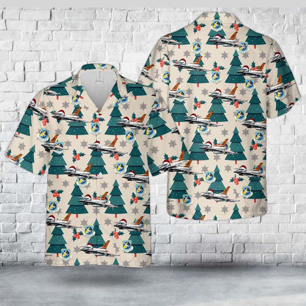 Air Force Hawaiian Shirt US Air Force Indiana Air National Guard 122nd Fighter Wing F 16C block 25 Christmas Hawaiian Shirt 1 olbuuw.jpg Air Force Hawaiian Shirt US Air Force Indiana Air National Guard 122nd Fighter Wing F 16C block 25 Christmas Hawaiian Shirt 1 olbuuw.jpg