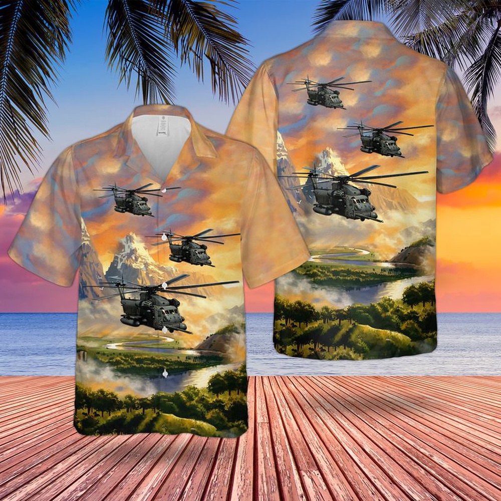 Air Force Hawaiian Shirt US Air Force MH 53M Pave Low IV Of 21st Special Operations Squadron Hawaiian Shirt Veteran Hawaiian Shirt 1 aabqwe.jpg