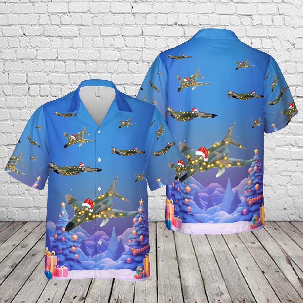 Air Force Hawaiian Shirt US Air Force McDonnell Douglas F 4 Phantom II Christmas Hawaiian Shirt Veteran Hawaiian Shirt 1 gxkjbj.jpg