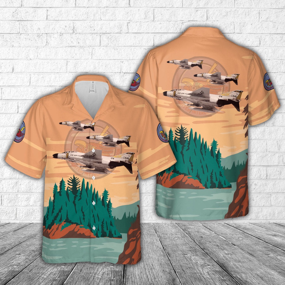 Air Force Hawaiian Shirt US Air Force Michigan Air National Guard 171st Fighter Interceptor Squadron F 4C Phantom II Hawaiian Shirt Veteran Hawaiian Shirt 1 vfi2nk.jpg
