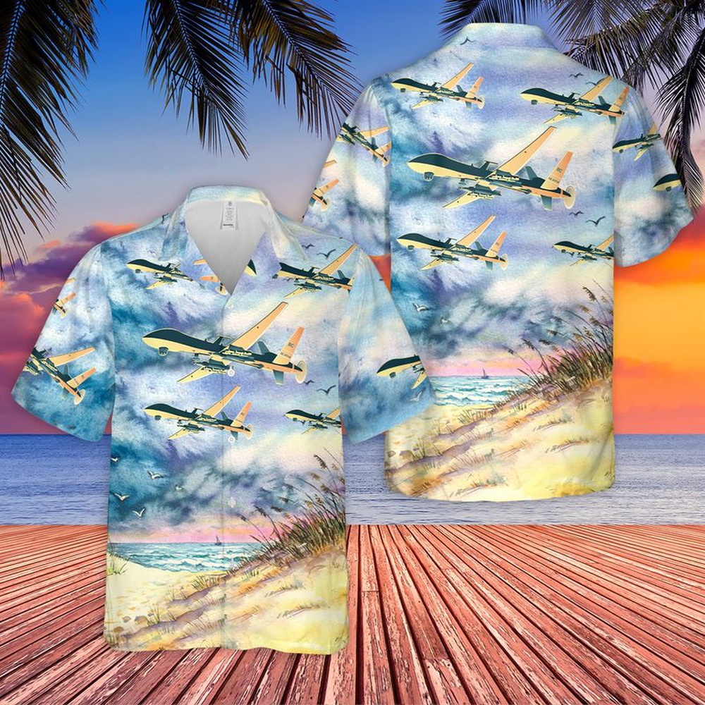 Air Force Hawaiian Shirt US Air Force Michigan Air National Guard 172d Air Support Squadron MQ 9 Reaper Hawaiian Shirt Veteran Hawaiian Shirt 1 uvrfbc.jpg