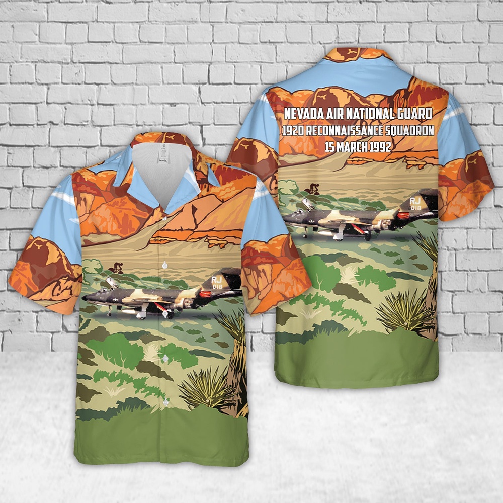 Air Force Hawaiian Shirt US Air Force Nevada Air National Guard 192d Reconnaissance Squadron RF 101H 56 018 Hawaiian Shirt 1 hnnaib.jpg Air Force Hawaiian Shirt US Air Force Nevada Air National Guard 192d Reconnaissance Squadron RF 101H 56 018 Hawaiian Shirt 1 hnnaib.jpg