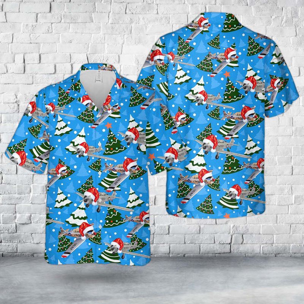 Air Force Hawaiian Shirt US Air Force North American T 6 Texan Christmas Hawaiian Shirt Veteran Hawaiian Shirt 1 oxkang.jpg