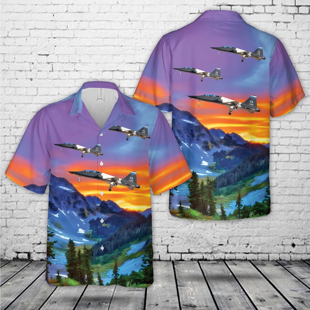 Air Force Hawaiian Shirt US Air Force Northrop T 38C Talon Hawaiian Shirt Veteran Hawaiian Shirt 1 fjbu8a.jpg