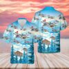 Air Force Hawaiian Shirt, US Air Force Oregon Air National Guard F-15 Eagle Hawaiian Shirt, Veteran Hawaiian Shirt