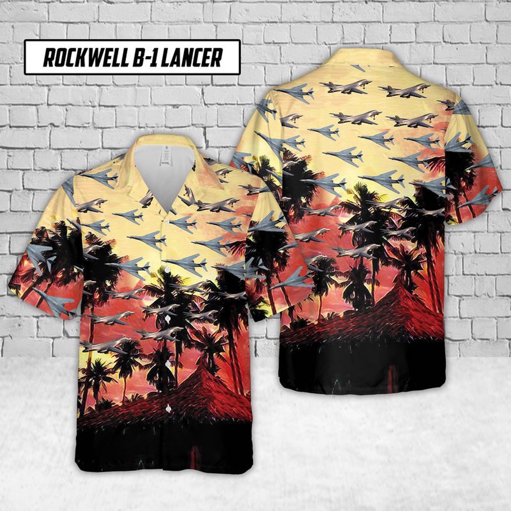 Air Force Hawaiian Shirt US Air Force Rockwell B 1 Lancer Hawaiian Shirt Veteran Hawaiian Shirt 1 eovb3d.jpg