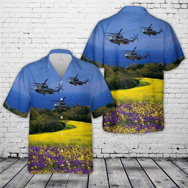 Air Force Hawaiian Shirt, US Air Force Sikorsky MH-53J Pave Low III Hawaiian Shirt, Veteran Hawaiian Shirt
