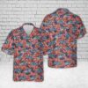 Air Force Hawaiian Shirt, US Air Force Sikorsky MH-53 Pave Low 4th Of July Hawaiian Shirt, Veteran Hawaiian Shirt
