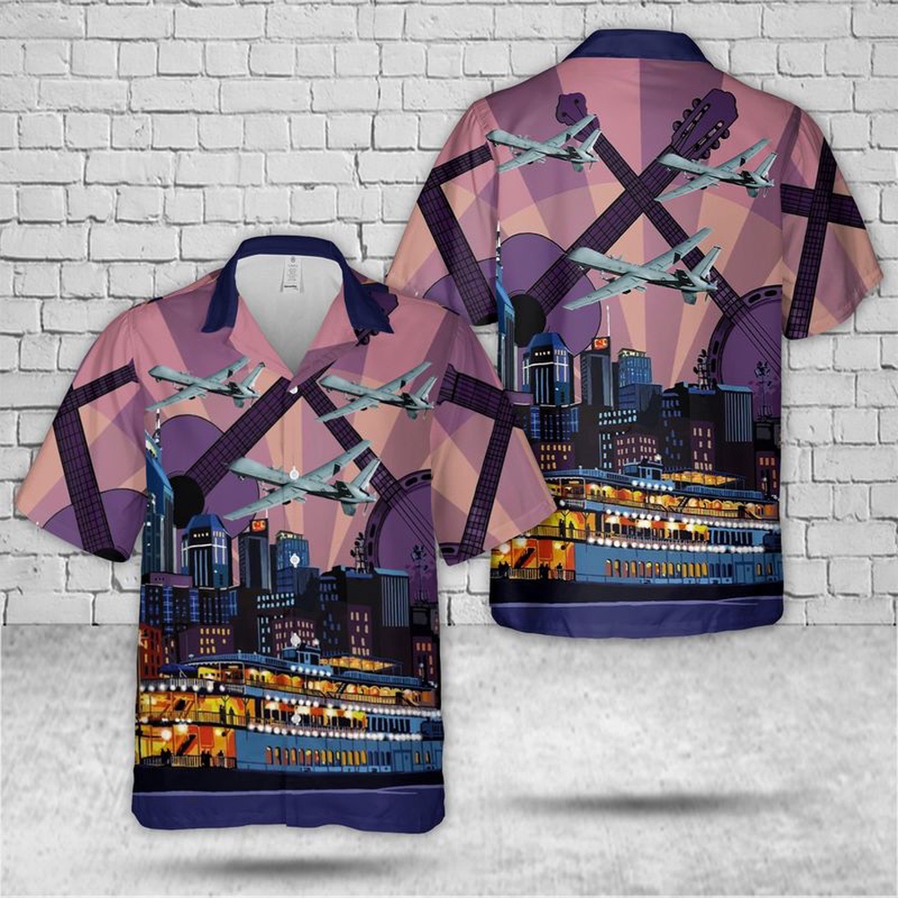 Air Force Hawaiian Shirt US Air Force Tennessee Air National Guard 118th Wing MQ 9 Reaper Hawaiian Shirt Veteran Hawaiian Shirt 1 azfgci.jpg
