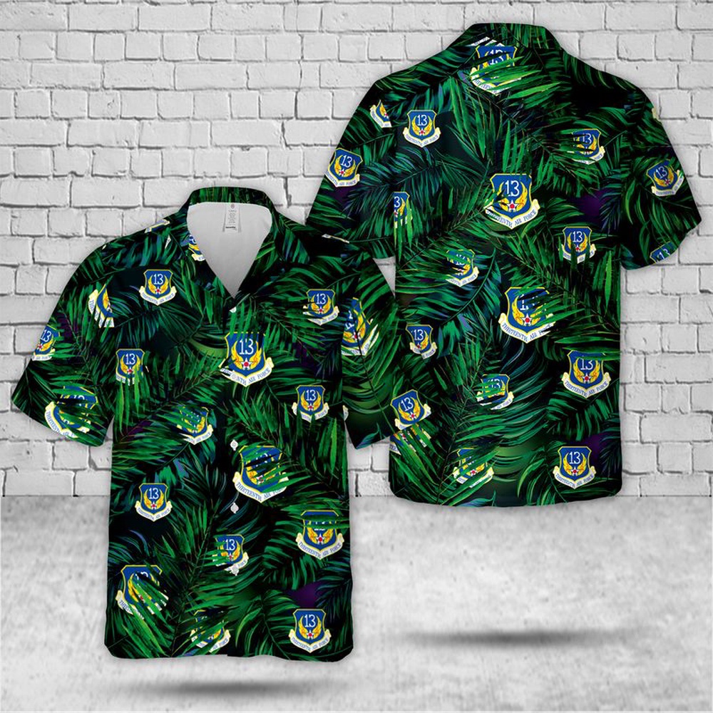 Air Force Hawaiian Shirt US Air Force Thirteenth Air Force Air Forces Pacific 13 AF Hawaiian Shirt Veteran Hawaiian Shirt 1 domdv8.jpg