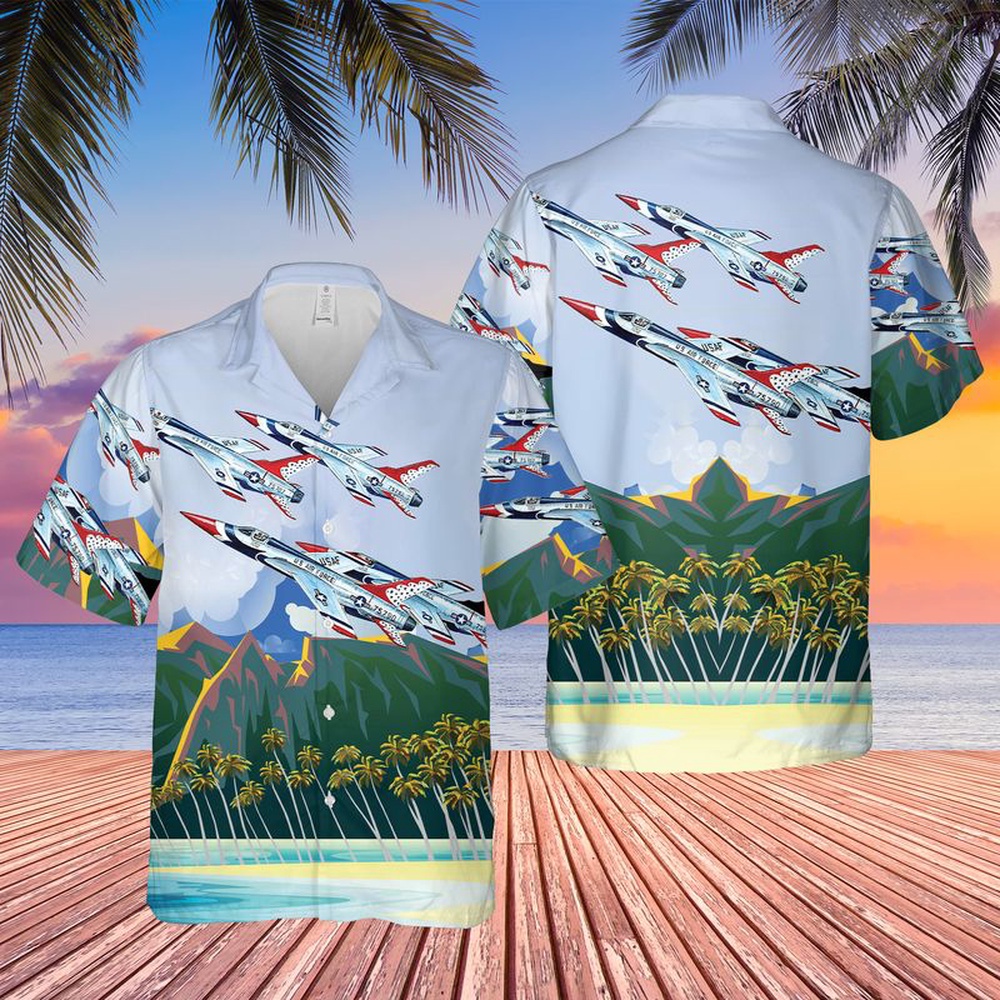 Air Force Hawaiian Shirt US Air Force Thunderbirds Republic F 105 Thunderchief Hawaiian Shirt Veteran Hawaiian Shirt 1 hxsroh.jpg