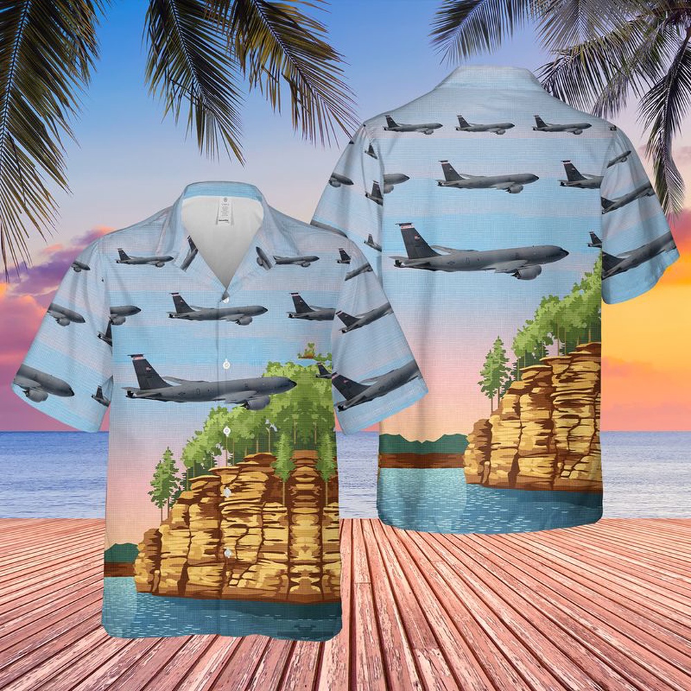 Air Force Hawaiian Shirt US Air Force Wisconsin Air National Guard 128th Air Refueling Wing KC 135R Stratotanker Hawaiian Shirt 1 ssntlh.jpg Air Force Hawaiian Shirt US Air Force Wisconsin Air National Guard 128th Air Refueling Wing KC 135R Stratotanker Hawaiian Shirt 1 ssntlh.jpg