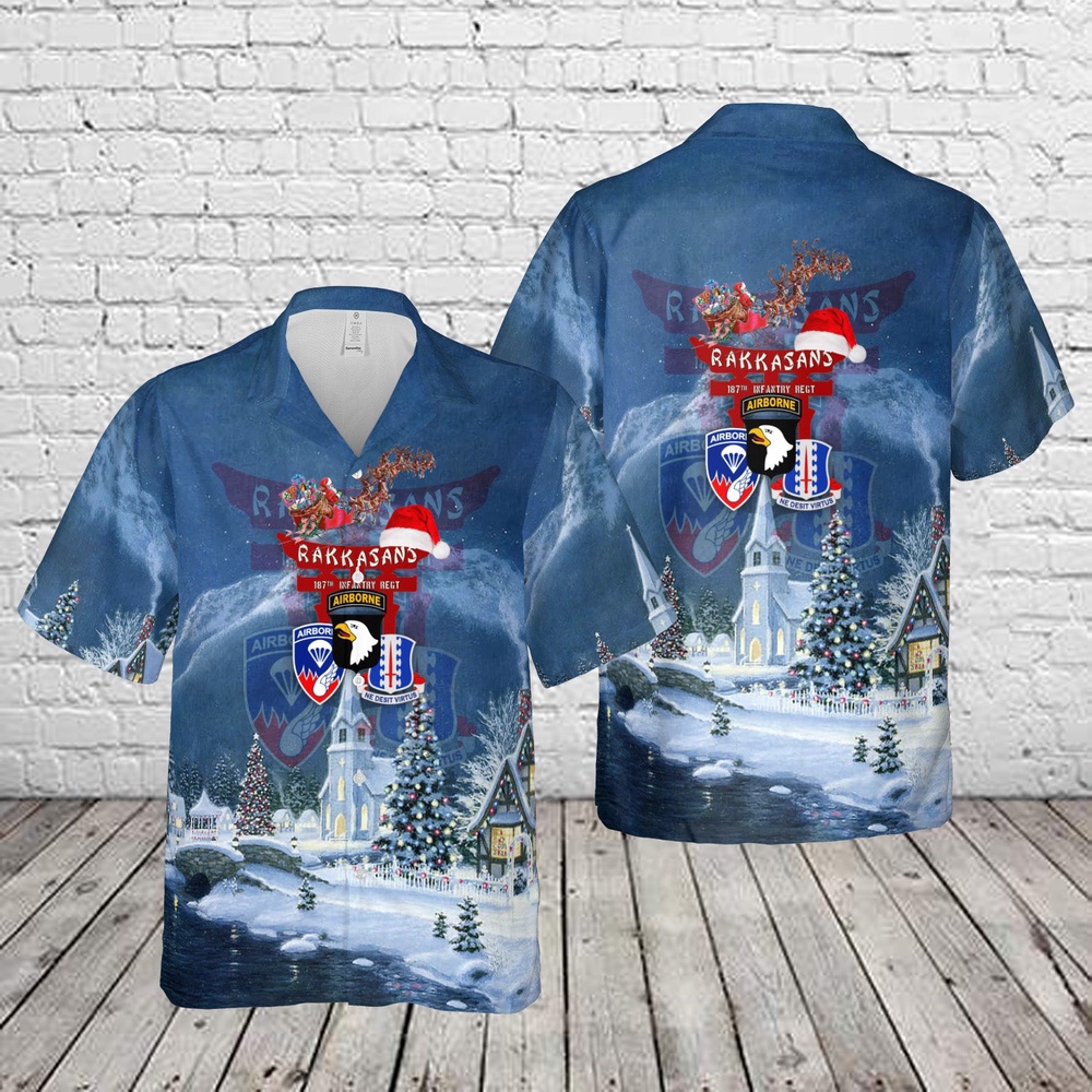 Army Hawaiian Shirt US Army 187th Infantry Regiment Rakkasans 101st Airborne Division Christmas Hawaiian Shirt Military Aloha Shirt 1 kbhnxc.jpg Army Hawaiian Shirt US Army 187th Infantry Regiment Rakkasans 101st Airborne Division Christmas Hawaiian Shirt Military Aloha Shirt 1 kbhnxc.jpg