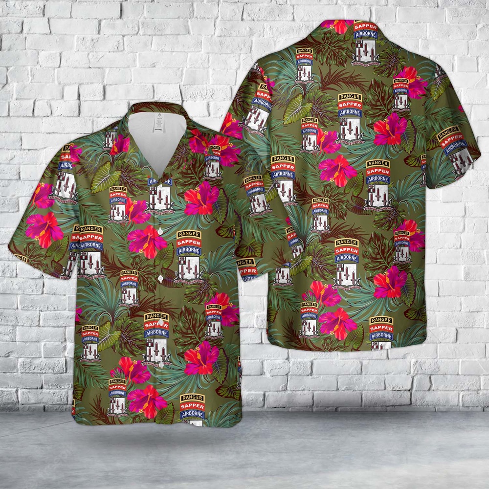 Army Hawaiian Shirt US Army 54th Brigade Engineer Battalion Airborne Ranger Sapper Hawaiian Shirt Military Aloha Shirt 1 abetuj.jpg