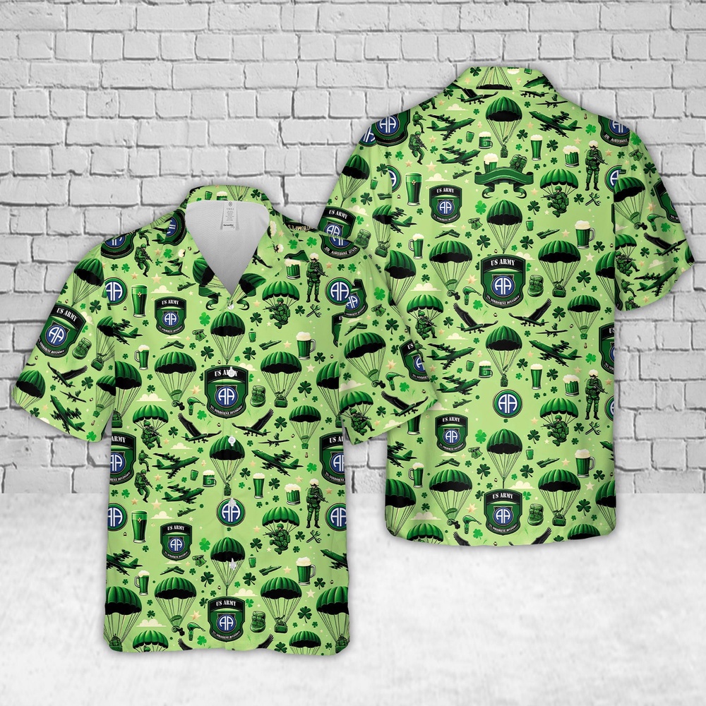 Army Hawaiian Shirt US Army 82nd Airborne Division St Patrick s Day Hawaiian Shirt Military Aloha Shirt 1 hqdutt.jpg Army Hawaiian Shirt US Army 82nd Airborne Division St Patrick s Day Hawaiian Shirt Military Aloha Shirt 1 hqdutt.jpg
