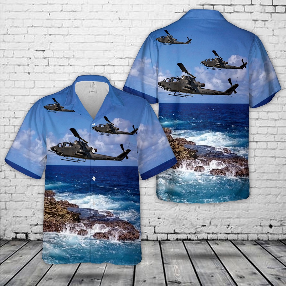 Army Hawaiian Shirt US Army Bell AH 1F Huey Cobra Attack Helicopter Hawaiian Shirt Military Aloha Shirt 1 pkvrcm.jpg