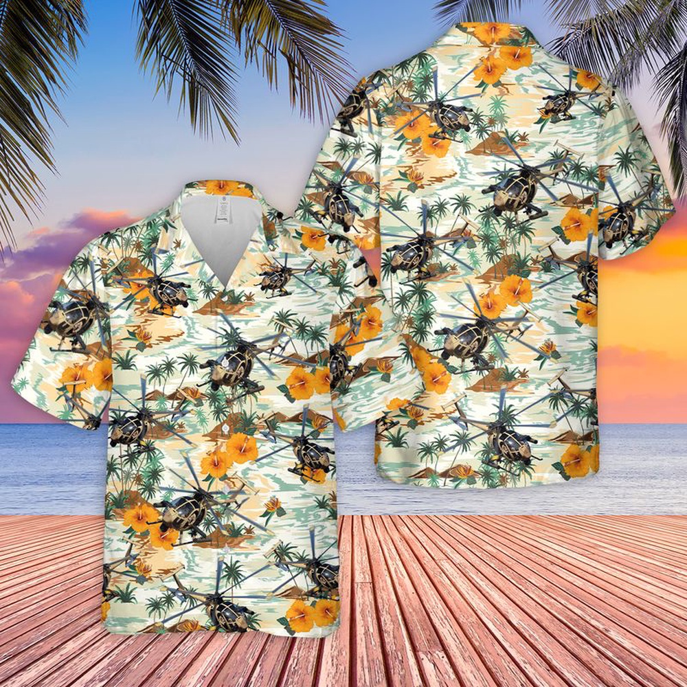 Army Hawaiian Shirt US Army Boeing AH 6 The Little Bird The Killer Egg Hawaiian Shirt Military Aloha Shirt 1 akpvr6.jpg