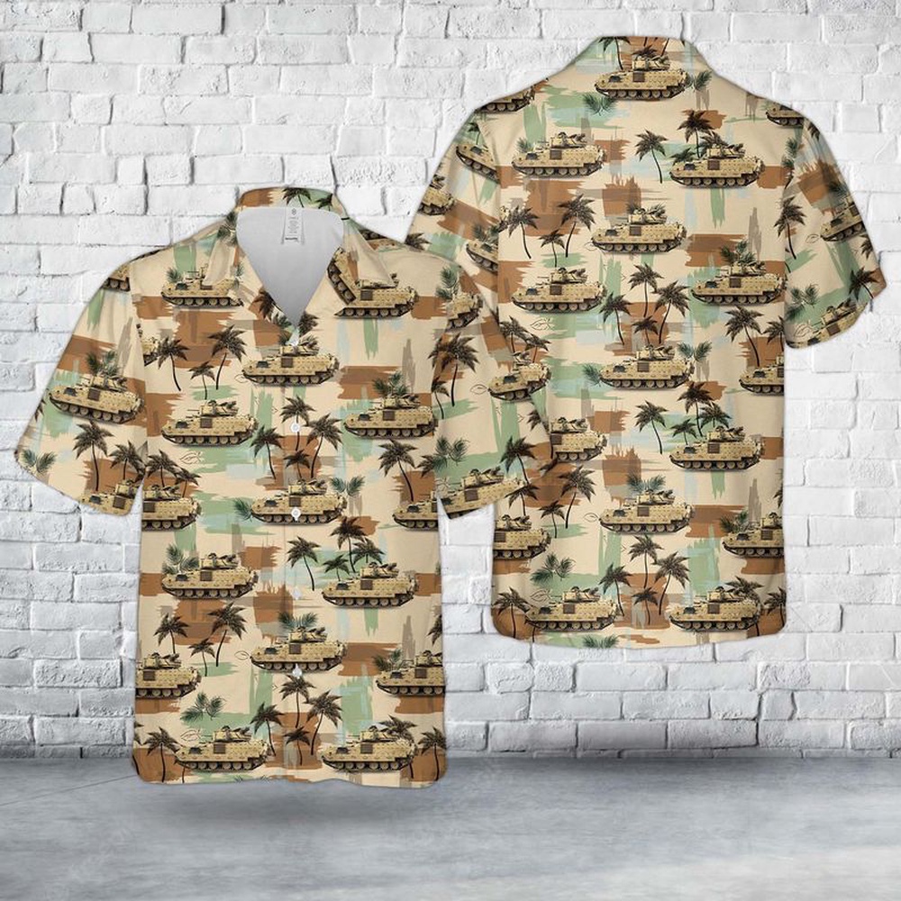 Army Hawaiian Shirt US Army M2A2 Bradley IFV Infantry Fighting Vehicle Hawaiian Shirt Military Aloha Shirt 1 seamii.jpg