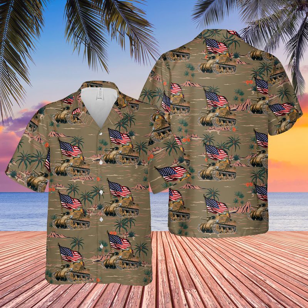 Army Hawaiian Shirt US Army M3 Medium Tank M3 Lee 4th Of July Hawaiian Shirt Military Aloha Shirt 1 r9ukzf.jpg
