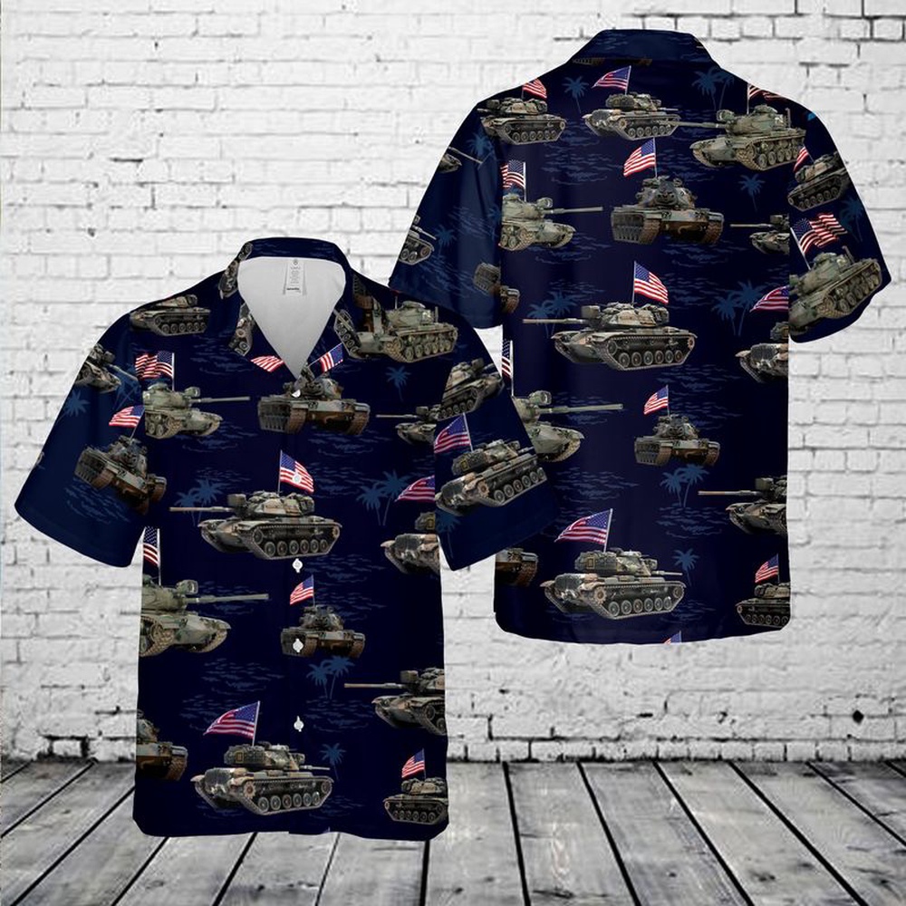 Army Hawaiian Shirt US Army M60A1 Tank July 4th Hawaiian Shirt Military Aloha Shirt 1 w68xkp.jpg