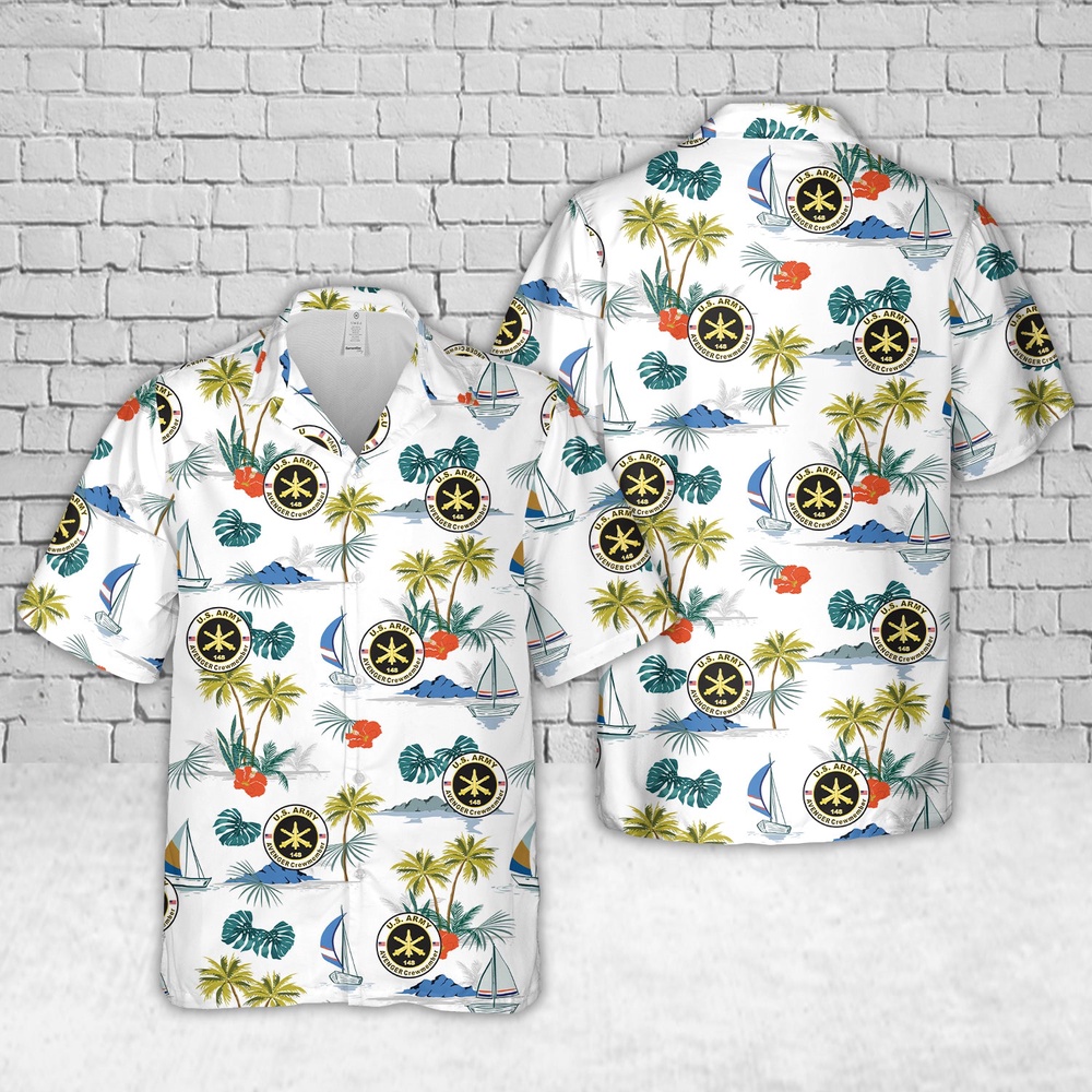 Army Hawaiian Shirt US Army MOS 14S AVENGER Crewmember Hawaiian Shirt Military Aloha Shirt 1 mcisac.jpg