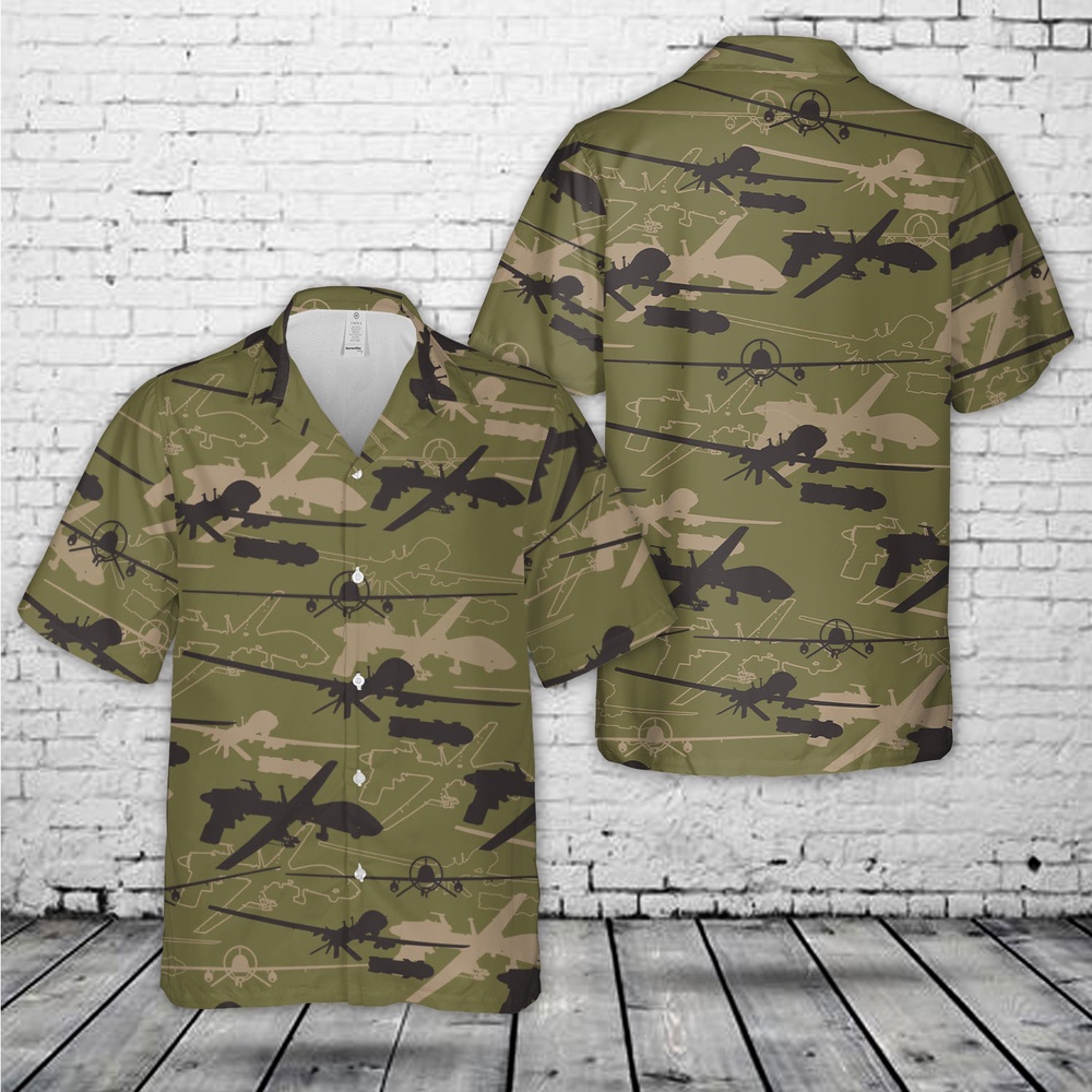Army Hawaiian Shirt US Army MQ 1C Gray Eagle Silhouette Hawaiian Shirt Military Aloha Shirt 1 khq2jm.jpg