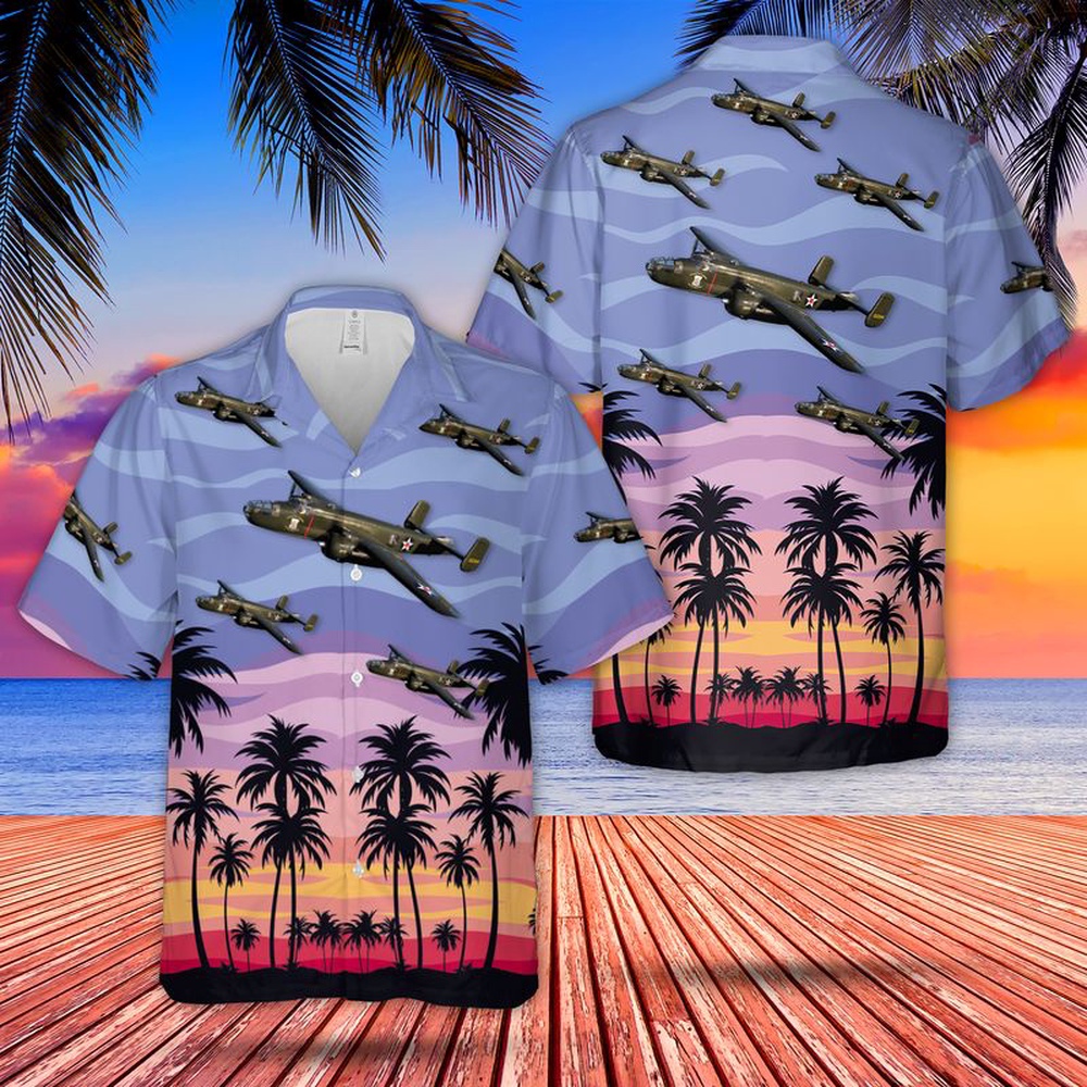 Army Hawaiian Shirt US Army North American B 25 Mitchell Of World War 2 Hawaiian Shirt Military Aloha Shirt 1 biv9sq.jpg