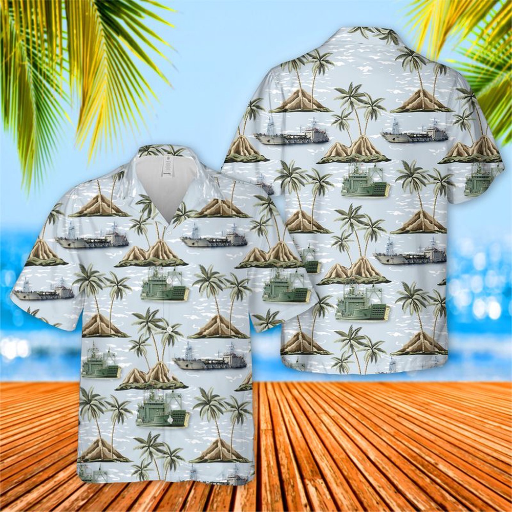 Army Hawaiian Shirt US Army Runnymede class large landing craft Hawaiian Shirt Military Aloha Shirt 1 gakoqs.jpg