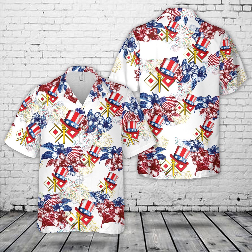 Army Hawaiian Shirt US Army Signal Corps USASC Branch Insignia 4th Of July Hawaiian Shirt Military Aloha Shirt 1 qqbyho.jpg