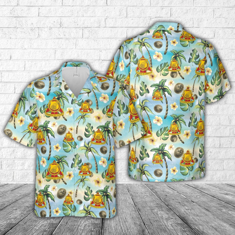 Army Hawaiian Shirt US Army Transportation Corps Regimental Crest Hawaiian Shirt Military Aloha Shirt 1 qzdynm.jpg